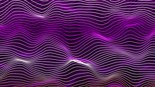 multicolor trendy geometric line wave animated. Futuristic colorful wireframe wave. Vd 137