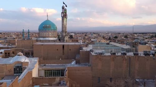 Splendid view of Kashan city from a rooftop. Iran