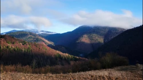 Clouds Forming Over the Hills