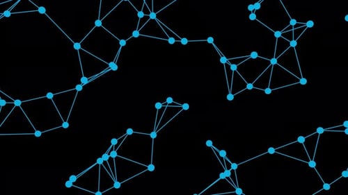 3D animation of the geometric shape of a lattice in space. Alpha Channel.