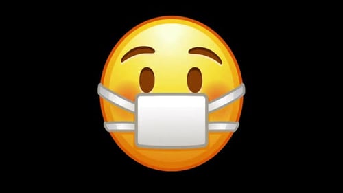 Animated Masked Emoji Icon Loop