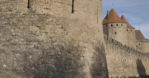 Carcassonne, the biggest castle fortress in europe, Aude department, France
