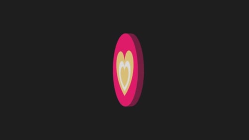 love romantic icon motion