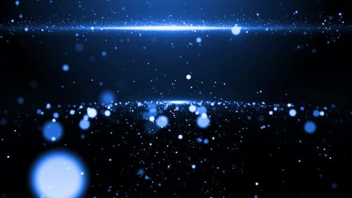 Blue Particles Background Loop