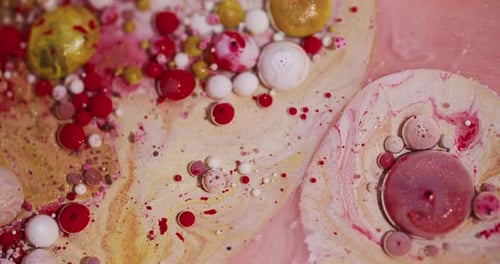 Ink Stream Acrylic Bubble Texture Round Oil Liquid