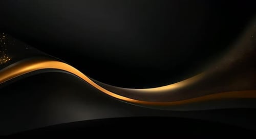 Black luxury corporate background with golden lines
