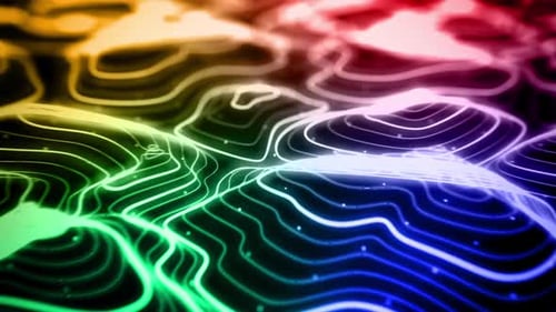 Colorful HUD Area Monitor Screen