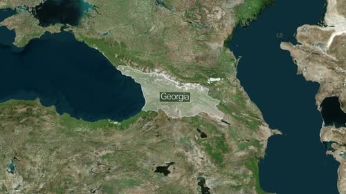 Georgia Borderline: Country Map Stock Collection - Wide Angles to Zoom-In