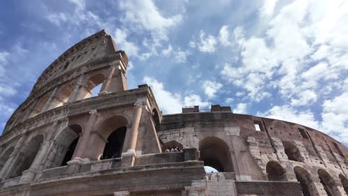 The Colosseum in Rome on a Sunny Day