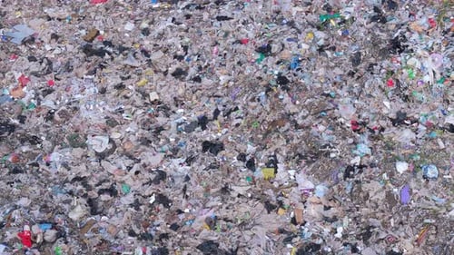 Aerial View of a Garbage Landfill