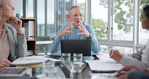 Corporate Meeting With Diverse Team Collaboration