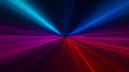 Abstract Futuristic Flowing Neon