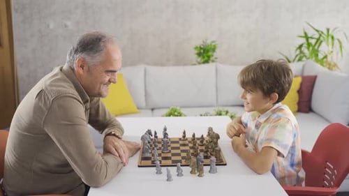 Chess Battle with Grandpa.