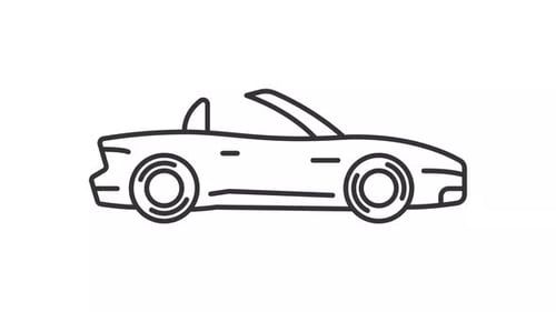 Animated convertible icon