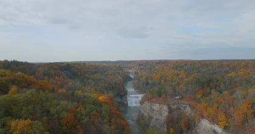 Aerial View of Letchworth State Park