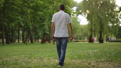 A Father and His Child Are Enjoying Playtime Together in a Beautiful Green Park Setting