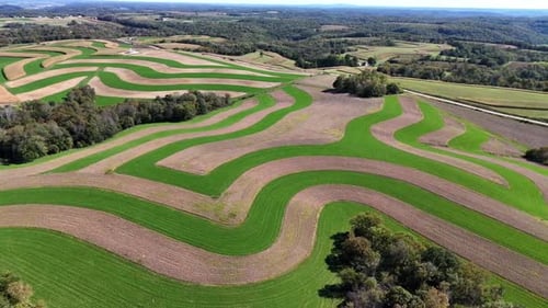 Contour Farming is a practice that involves performing farming across a field's slope. This includes