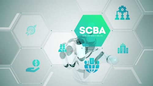 SCBA Social Cost Benefit Analysis touchscreen animation