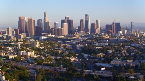 Los Angeles CA USA - July 3 2016: View of Downtown