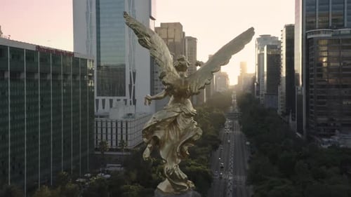 DRONE CDMX ANGEL DA CIDADE DO MÉXICO CLOSE UP 2