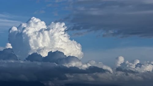 Soft White And Fluffy Clouds Floating On Blue Sky 13
