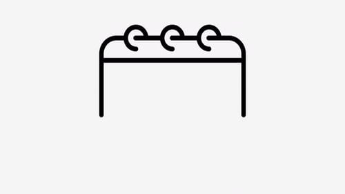 Minimalist 2D Animation of Fitness Calendar Icon