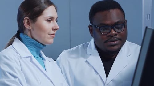 Scientists Working Together in a Modern Laboratory