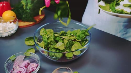 Putting Spinach in a Deep Salad Bowl