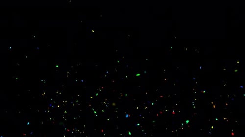 Colorful Confetti Falling - Alpha Channel