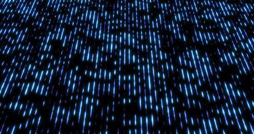 Futuristic Glowing Blue Digital Grid Lines Background
