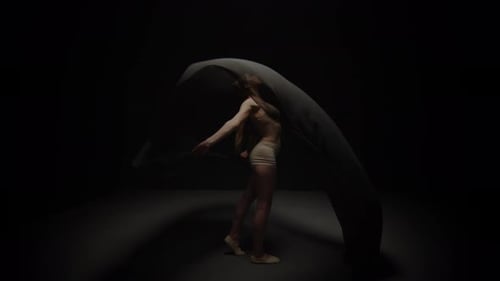 Exploring Artistic Expression Through the Graceful Movement and Varied Fabric