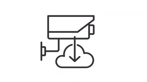 Animated Cctv Linear Icon