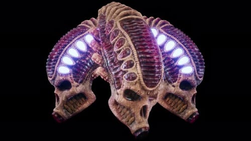 Biomechanical Skull VJ Loop