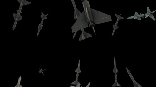 Air Missile Falling Alpha Channel 02