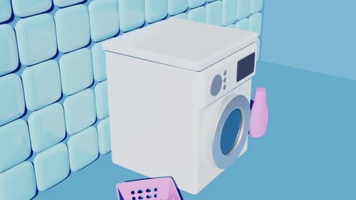 Waschmaschine im Badezimmer