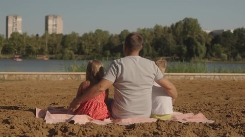 Family Bonding At The Beach