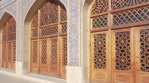 Ornate Doors and Windows on Historical Building