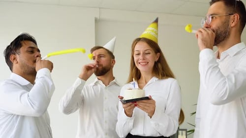 Celebrating a Colleague's Birthday in the Office