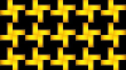 Golden Geometric Abstract Looping Background Animation