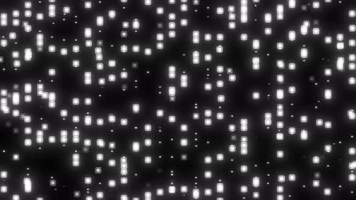 Abstract Glowing Digital Pattern Loop Background