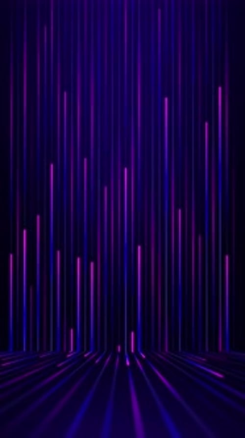 Vertical Futuristic Neon Glowing Lines Looping Background