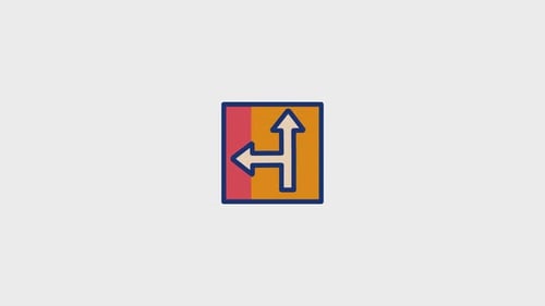 Straight Animated Icon
