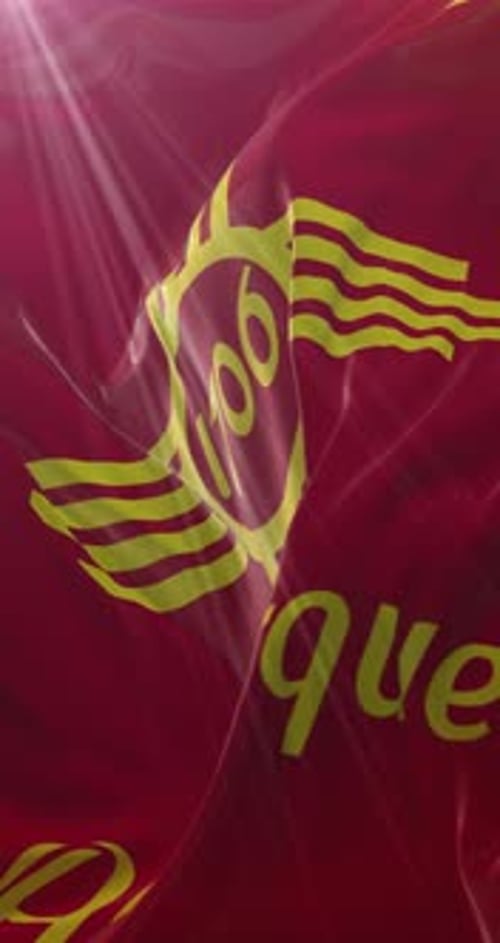 Albuquerque City Flag Waving Seamless Loop