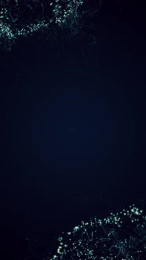 Abstract Glowing Particle Network Lines Background