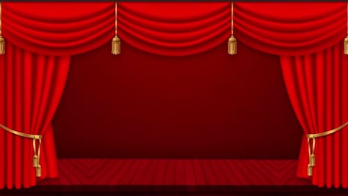 Hintergrund der Eröffnungsphase des Theaters Red Curtain
