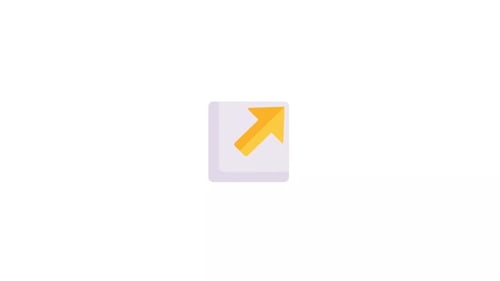 Minimalist External Link Arrow Icon Animation