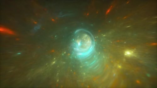 Warp Speed Light Tunnel Abstract Background Animation