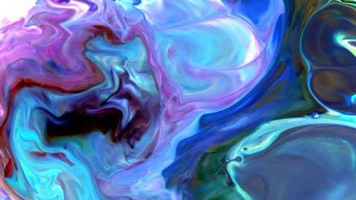 Swirling Abstract Liquid Colors and Motion