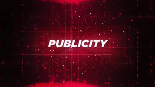 Futuristic Red Digital Grid Text Title Reveal