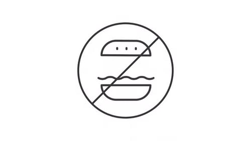 No junk food line animation